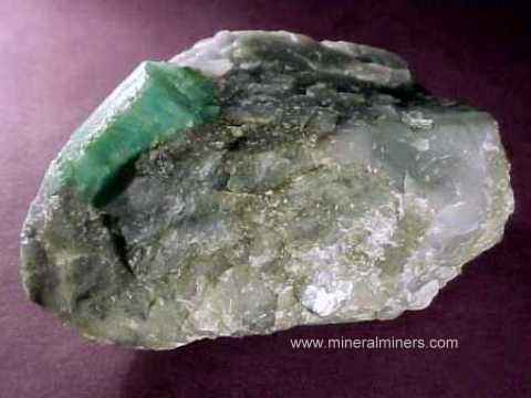 Emerald Crystal in Matrix