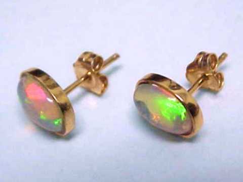 Opal Earrings on Opal Earrings  Boulder Opal Earrings And Welo Opal Earrings