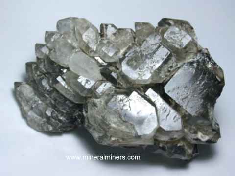 Elestial Quartz Crystals: natural jacare quartz crystals from Brazil