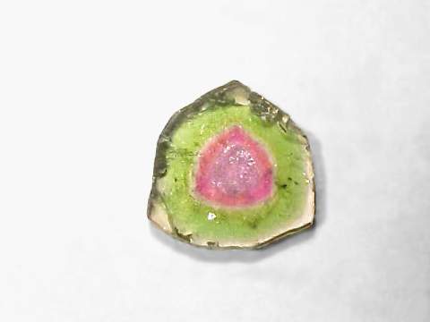 Watermelon Tourmaline Gemstone Slices and Gems