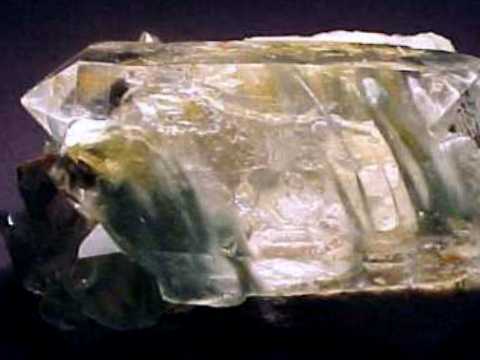 Actinolite Crystals in Quartz Crystal