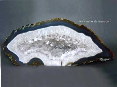 Agate Geode with Quartz Crystals