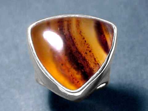 Xtremegems Orange Botswana Agate & Garnet 925 Silver Pendant Jewelry 2 27900P 