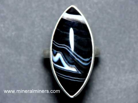 Banded Agate Jewelry, Rings and Banded Agate Bracelets