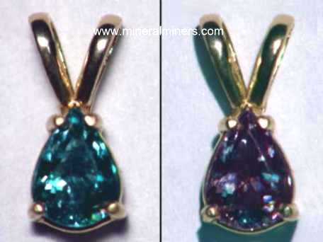 Alexandrite Gemstone Necklace: natural alexandrite gemstone necklace