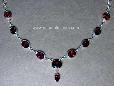 Almandine clearance garnet necklace