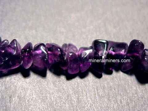 34" Long Necklace for Women Purple 8mm Baroque Natural Amethyst Gemstone Beads