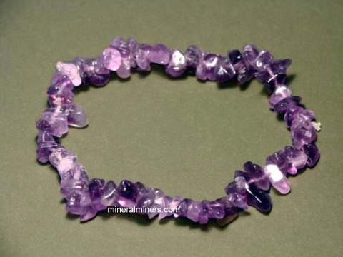 Amethyst Bracelet for Peace and Calm - 8mm Beads - Solacely