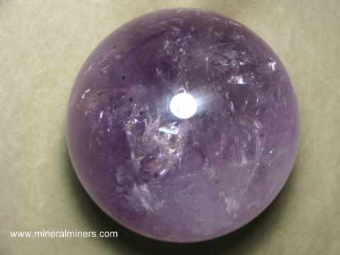 Amethyst Spheres: collectable mineral spheres of natural amethyst