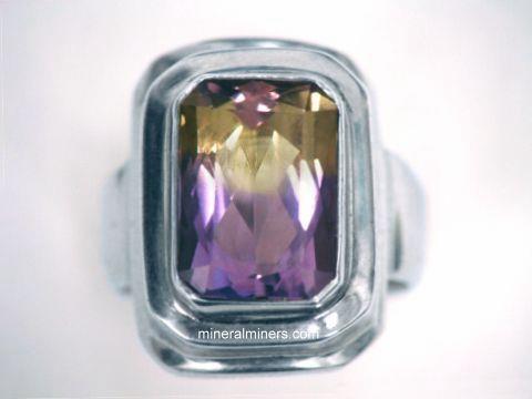 Natural Color Ametrine Jewelry: Ametrine Ring