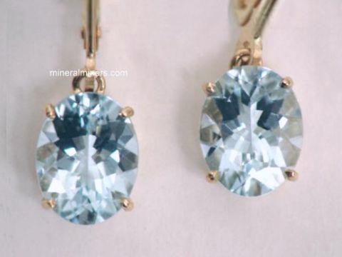 Aquamarine Earring: natural aquamarine earrings