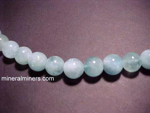Natural 3 rangées 2X4mm à facettes light Aquamarine Beads Necklace 18-20"