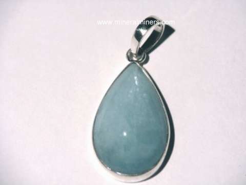 Aquamarine Jewelry Natural Item Aquj428e Aquamarine Pendant