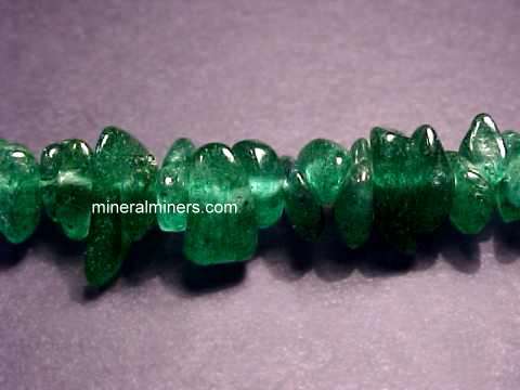 Green Aventurine Bead Necklace: natural fuchsite mica in quartzite bead necklaces