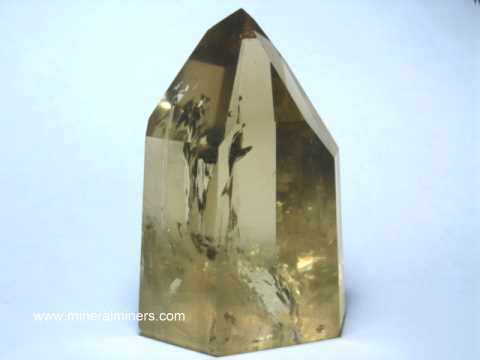 Natural Color Citrine Crystal: Natural Color Citrine Polished Crystals