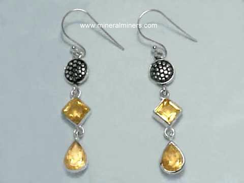 Details about   Lips Designer Citrine Gemstone Sterling Silver Women's Earrings Jewelry
