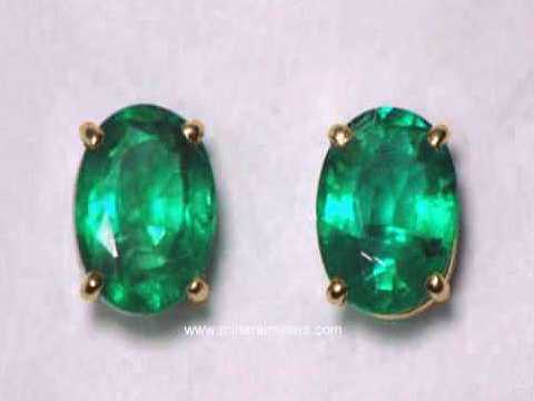 Buy 10cts Emerald Earrings Colombian Emerald Stud Online in India  Etsy