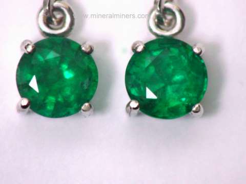 Genuine Emerald Earrings