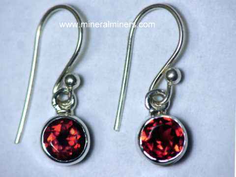 Red Garnet Earrings