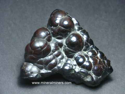 Botyroidal Hematite Mineral Specimens: lapidary grade botryoidal hematite