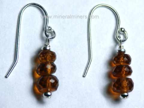 Hessonite Earrings