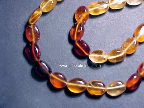 Hessonite Garnet Necklace