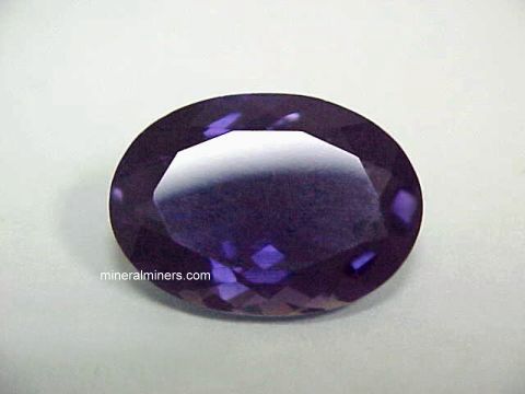 Amethyst 4.18 CTS 9 MM Trillion Concave Checkerboard