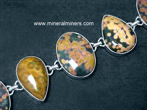 Hanging Rock Necklace - Ocean Jasper Pendant - .925 Silversmith - Ocean Jasper Necklace - Ooak 4