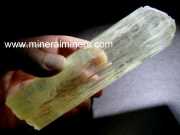 Yellow Kunzite Crystal