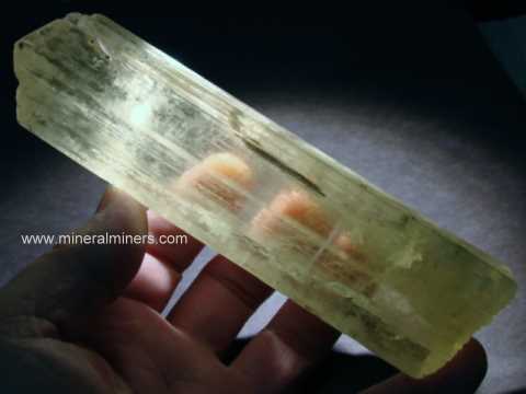Kunzite Gem Grade Crystals and Kunzite Lapidary Rough