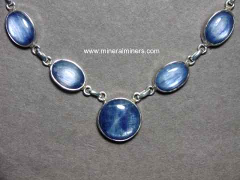 Kyanite Necklace: Blue Kyanite Necklace