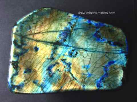 Labradorite Lapidary Rough and Carving Rough: Lapidary Grade Polished Labradorite Free Form Specimens