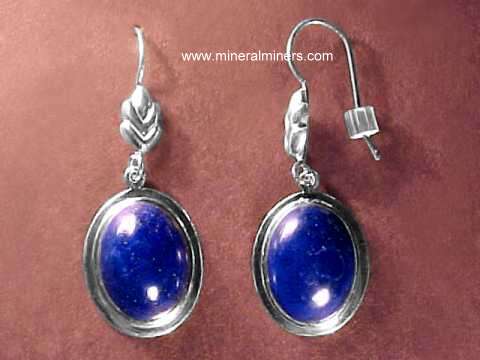 Lapis Lazuli Earrings (natural color lapis lazuli earrings)