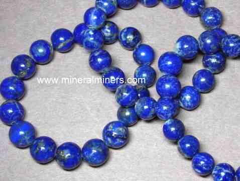 Lapis Lazuli Beads Necklace Silver Gold | Eredi Jovon Venice