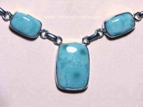 Gorgeous Large Genuine Larimar Necklace Statement PC N2965 Valentine Birthday Mom Gift Sterling Silver Oval-Cut Natural Larimar Pendant