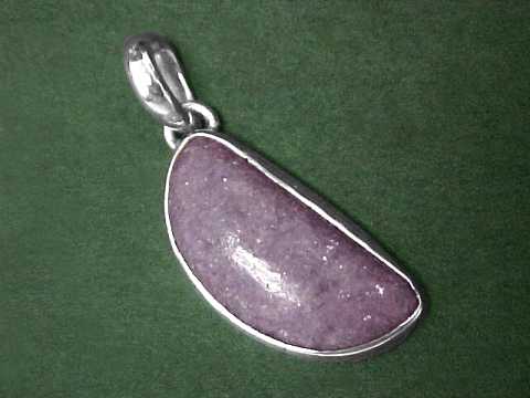 Lepidolite Pendants In Sterling Silver