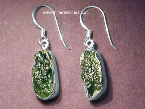 Moldavite Earrings