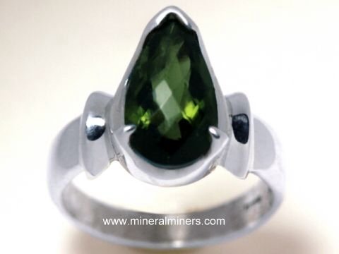 Moldavite Ring