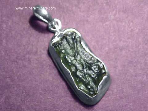 Moldavite Jewelry Natural This
