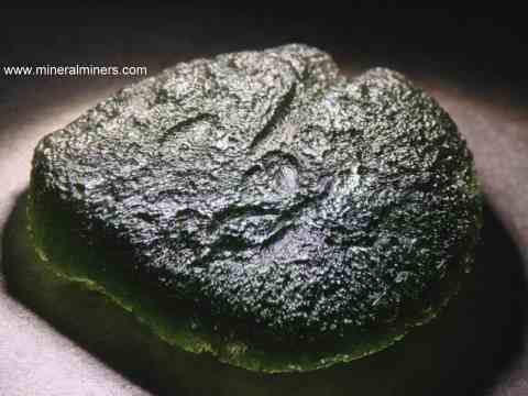 Moldavite: natural moldavite