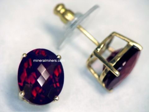 Red Garnet Earrings In 14k Gold Jewelry Pendants Garnet Earrings In 14k Gold Item