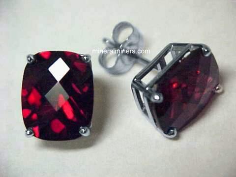 Mozambique Red Garnet Earrings