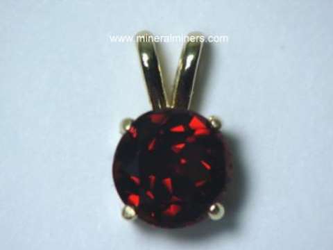 Mozambique Red Garnet Jewelry in 14k Gold
