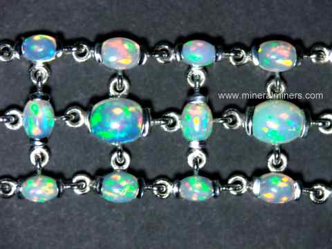 Opal Bracelet: Natural Ethiopian opal bracelet