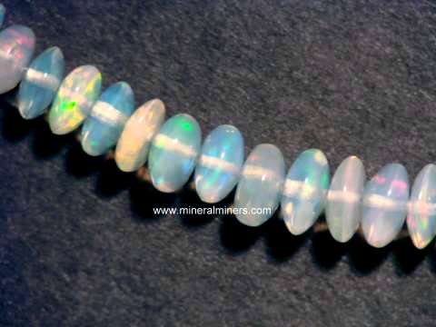 Opal Necklace: Natural Ethiopian opal necklaces