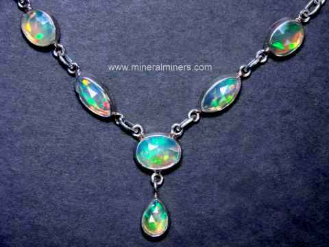 OdrillionGems® 100% Natural AA Organic Ethiopian Opal Gemstone Pendant Necklace Rough Opal Handmade Jewelry Gift for Women October Birthstone 925 Sterling Silver Jewelry in 18 inch 