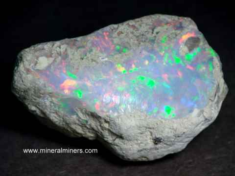 Ethiopian Opal Gem Grade Rough Mineral Specimens