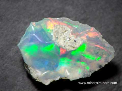 ETHIOPIAN WELO OPAL 10 x 8 MM CUSHION MULTI FIRE FACETED ALL NATURAL F-318 