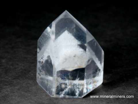 Natural White Ghost Pyramid Phantom Quartz Crystal Round Beads