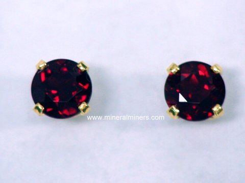 Pyrope Garnet Earrings and Jewelry